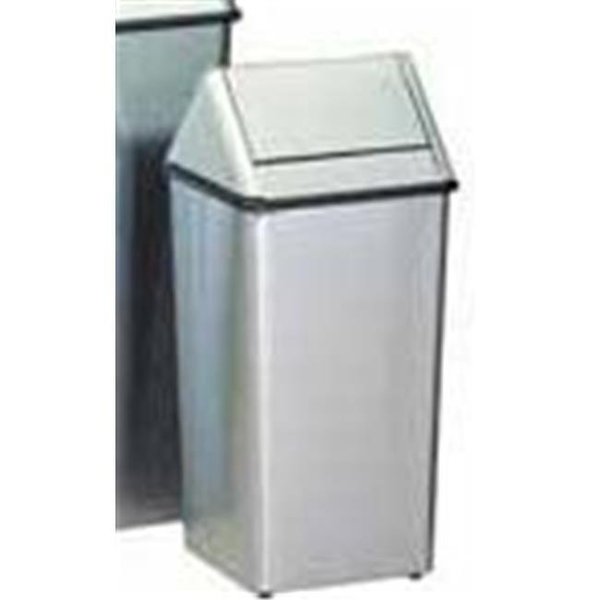 Witt Industries Witt Industries 13HTSS Push top hamper and top- stainless steel 13HTSS